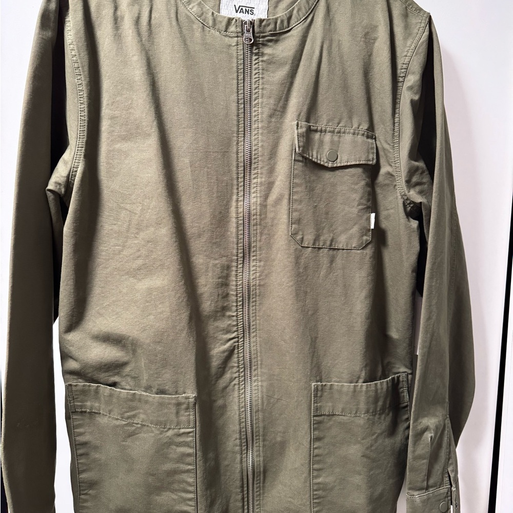 Vans Green Military Field Jacket Utility Style